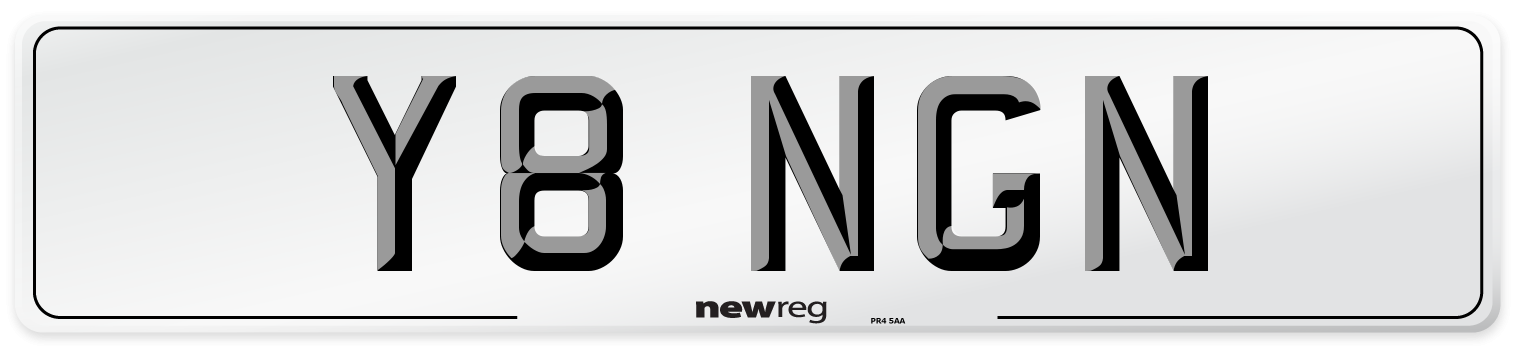 Y8 NGN Number Plate from New Reg